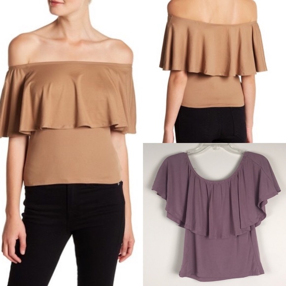Sadie & Sage Off-the-Shoulder Top - Picture 1 of 5
